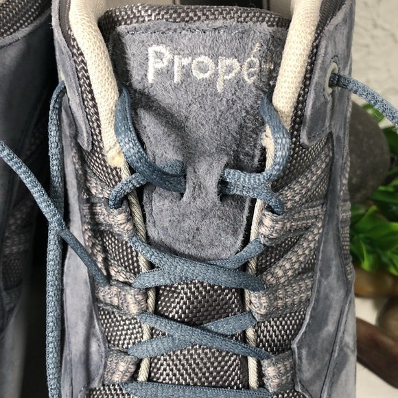 Propet Leila Rejuve Athletic Denim Suede Laced Workout Walking Shoe Size 11 - Picture 14 of 16